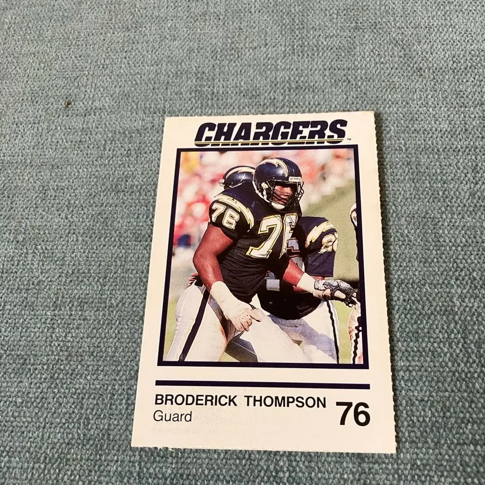 Chargers NFL Football Trading Card Football Card